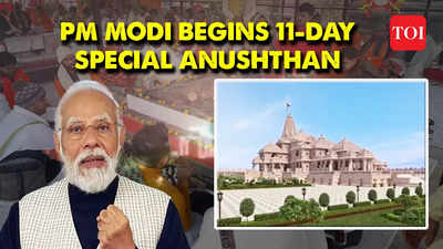 PM Modi starts unique 11-day rites and fasting in advance of the dedication of the Ram Mandir in Ayodhya.