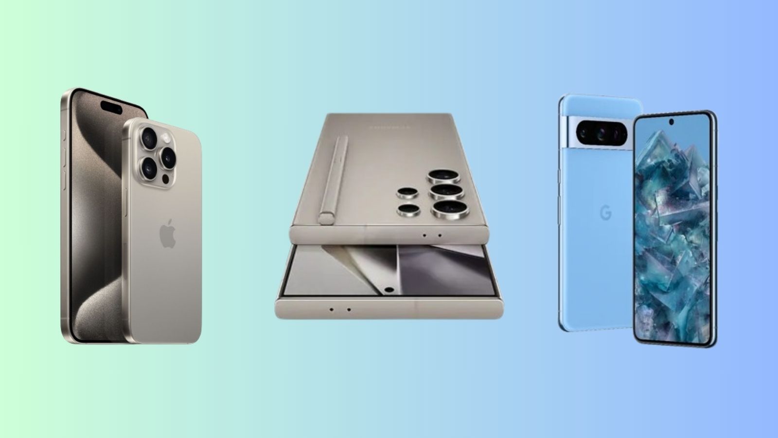 Galaxy S24 Ultra vs Pixel 8 Pro vs iPhone 15 Pro Max: The big 3 flagships compared