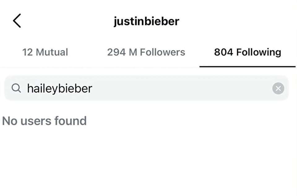 Following rumors on social media, Justin Bieber re-follows Hailey Bieber on Instagram.