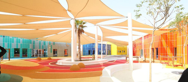 A new school is opened in Khalifa City, Abu Dhabi.