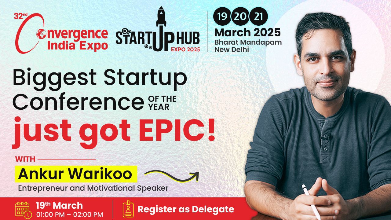 Ankur Warikoo will motivate business owners at the 2025 Startup Hub Expo.