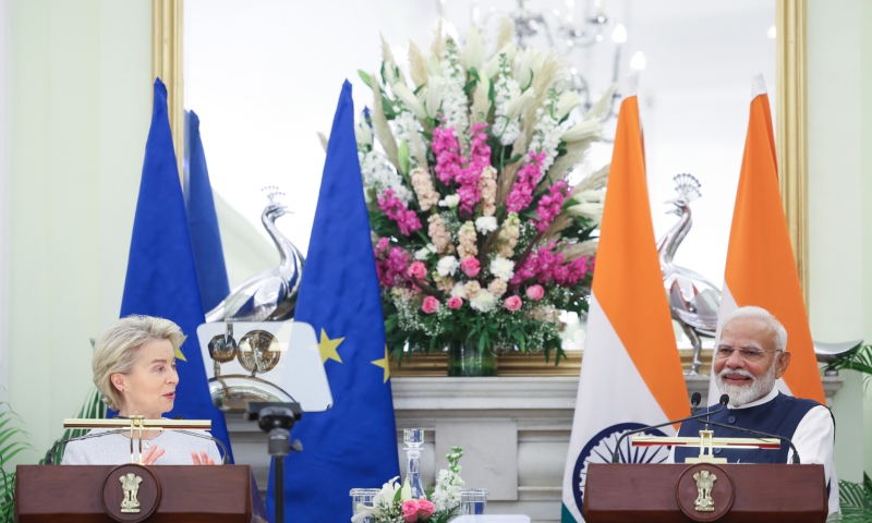 European Commission and EU College of Commissioners President Ms. Ursula von der Leyen's visit to India