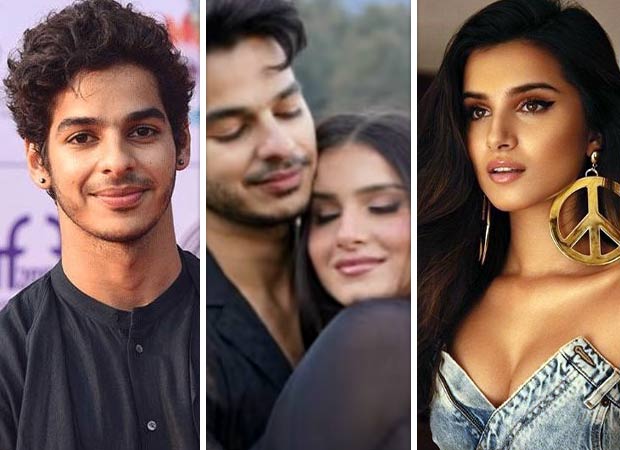 Ishaan Khatter posts a funny BTS video of Tara Sutaria shivering in a chiffon saree while filming a song in Kashmir. Observe