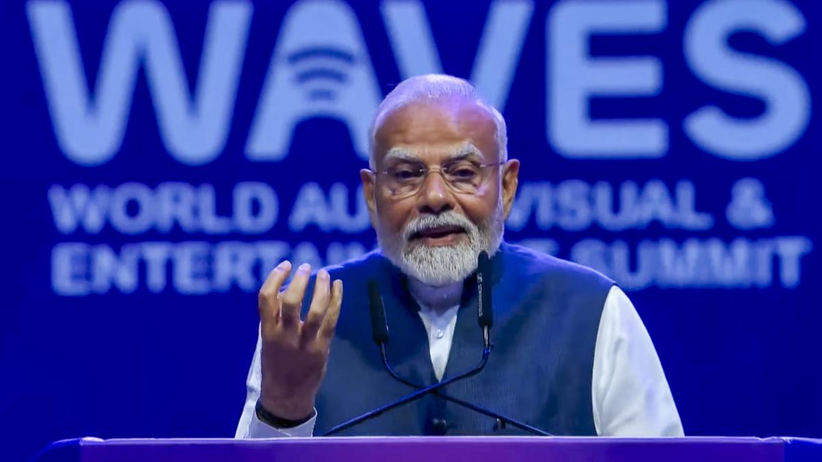 PM Modi declares WAVES 2025 to be a worldwide celebration of creativity at the ideal moment to 
