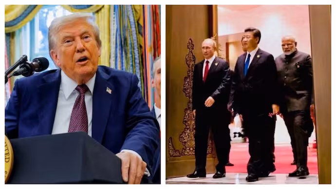Trump posts a photo of Xi, Putin, and the PM together: China has taken Russia and India away from us.