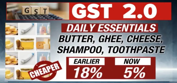 Live Updates on New GST Rates: When GST 2.0 goes into effect, food, cars, and televisions all get cheaper.