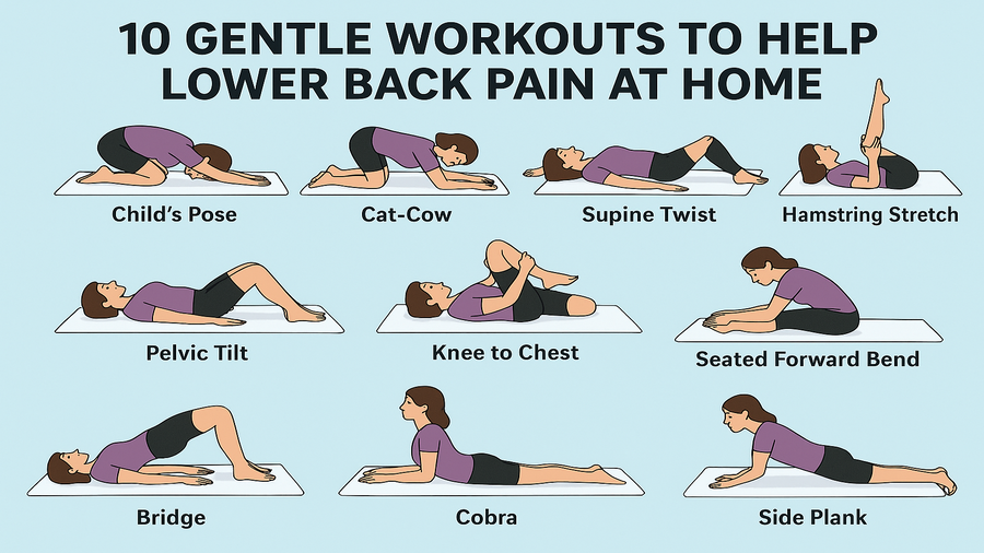 Try these pain-relieving at-home back exercises on World Spine Day.