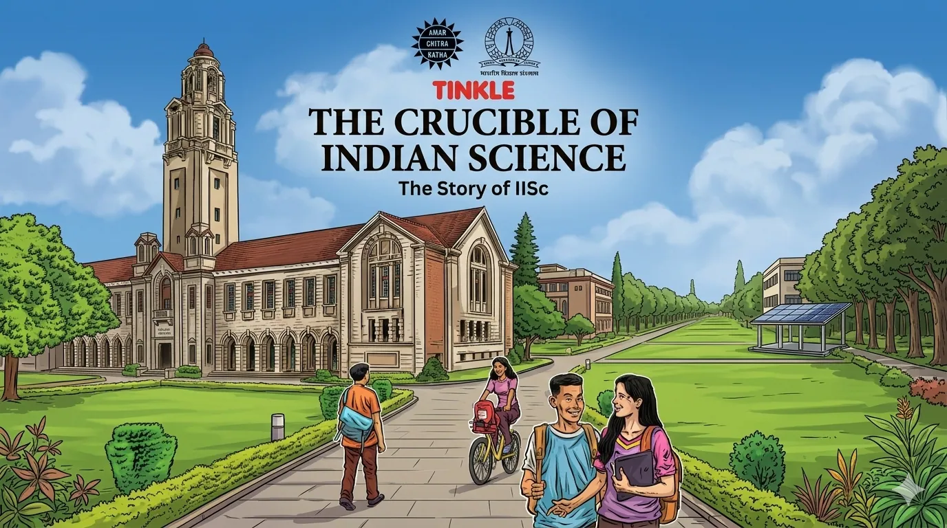Amar Chitra Katha, a cartoon that narrates India's scientific tale, meets IISc